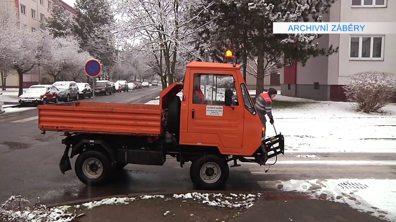 Kralupy TV: Odklízení sněhu ve městě (3. 1. 2020)