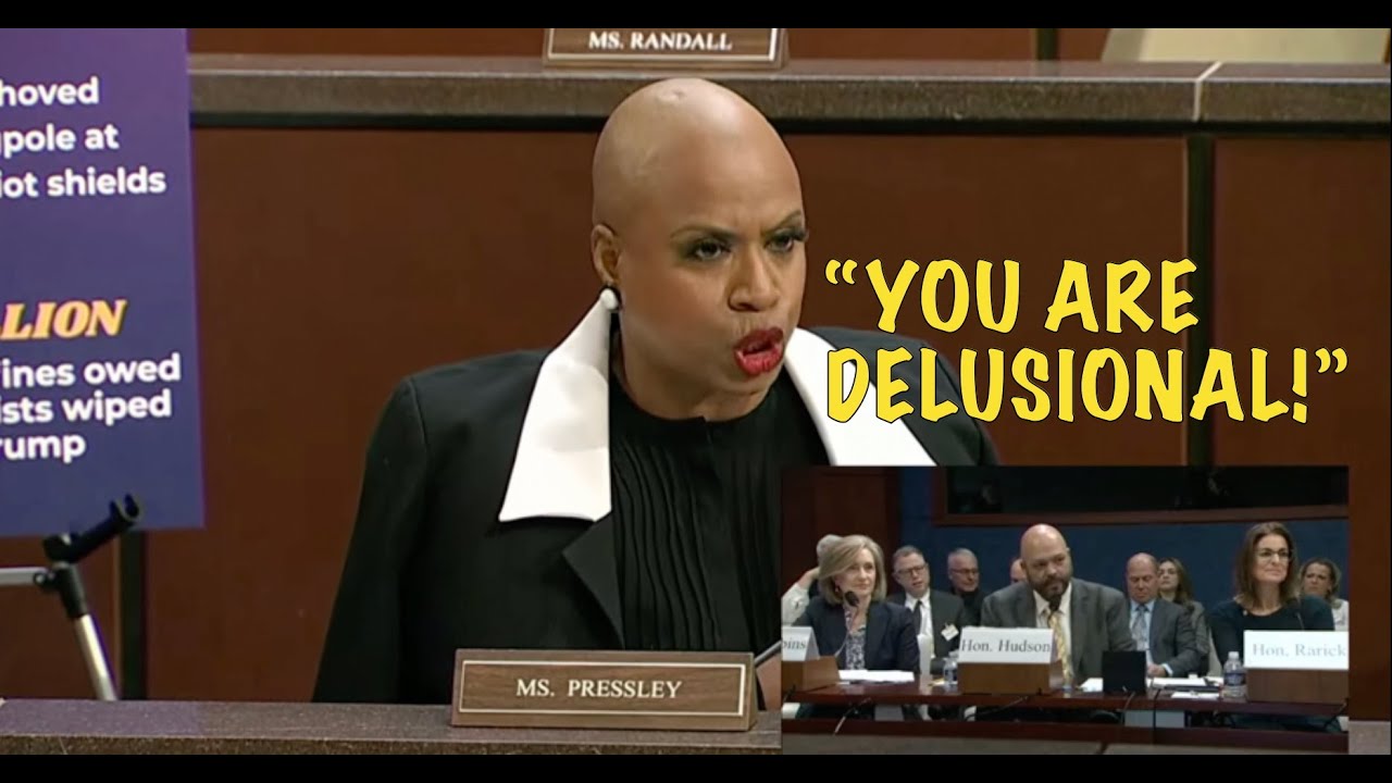 Fiery Exchange Between ANGRY WITNESS & Marxist Democrat Ayanna Pressly Over Minnesota Fraud.