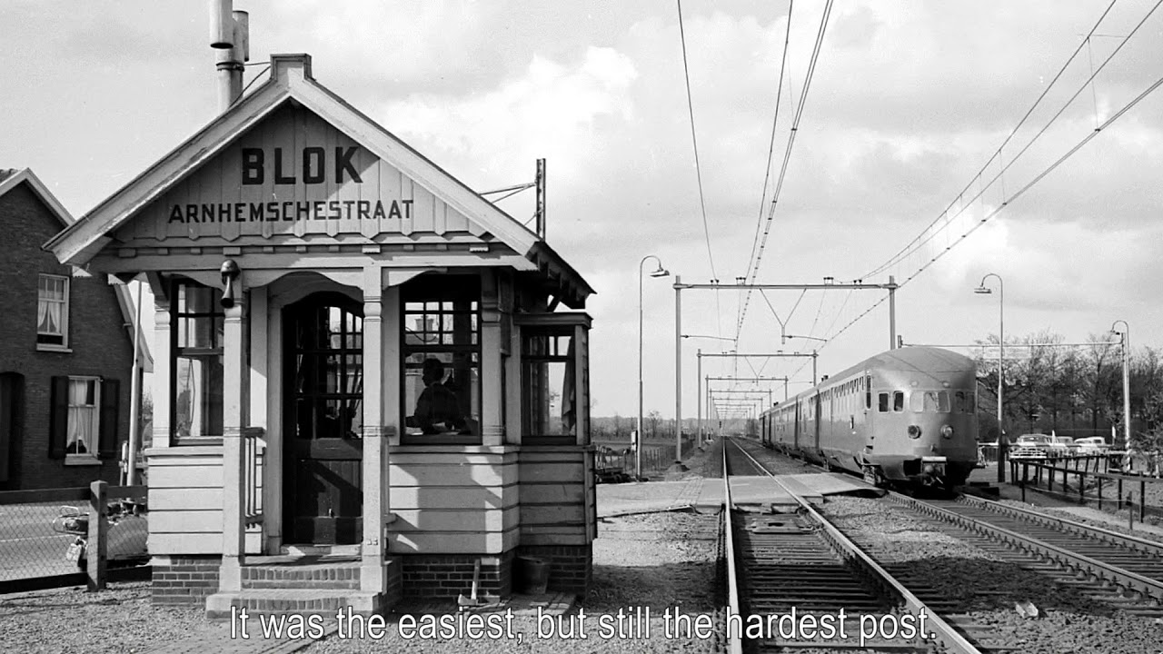 De blokpost in het Spoorwegmuseum