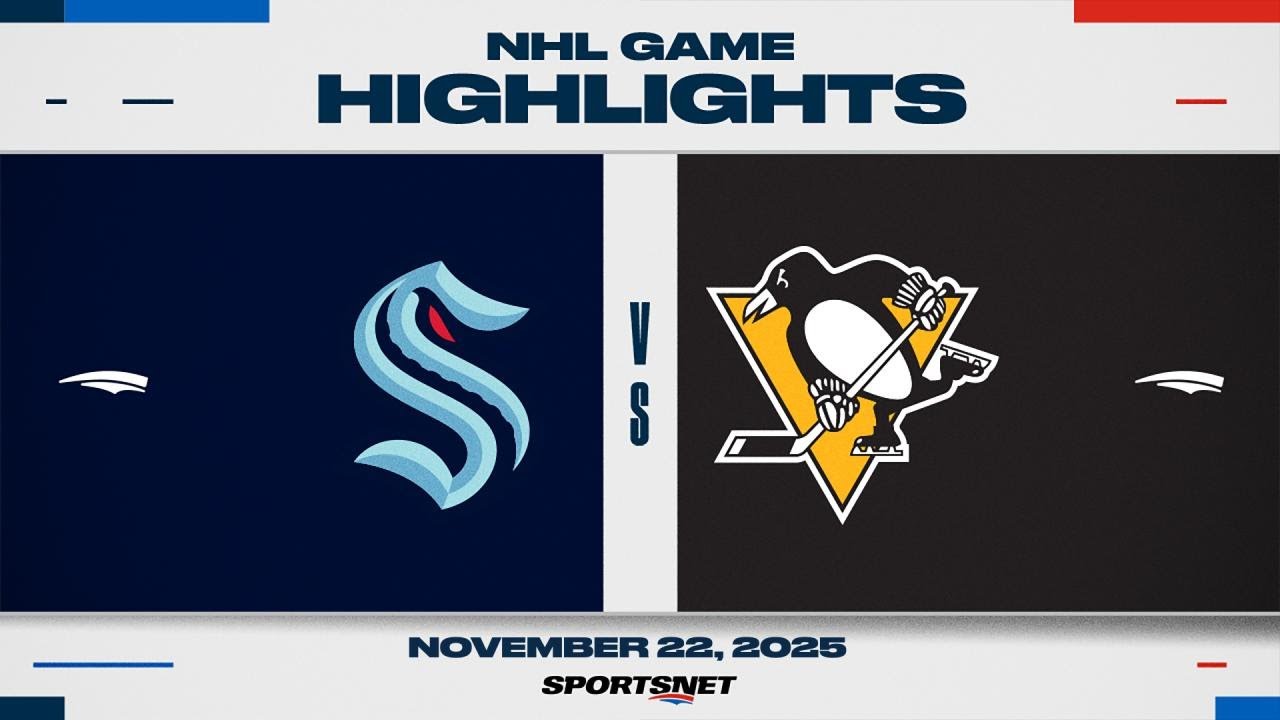 NHL Highlights | Kraken vs. Penguins - November 22, 2025