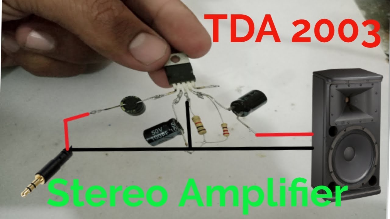 🎵 Stereo Amplifier using TDA2003 | Easy DIY Audio Project