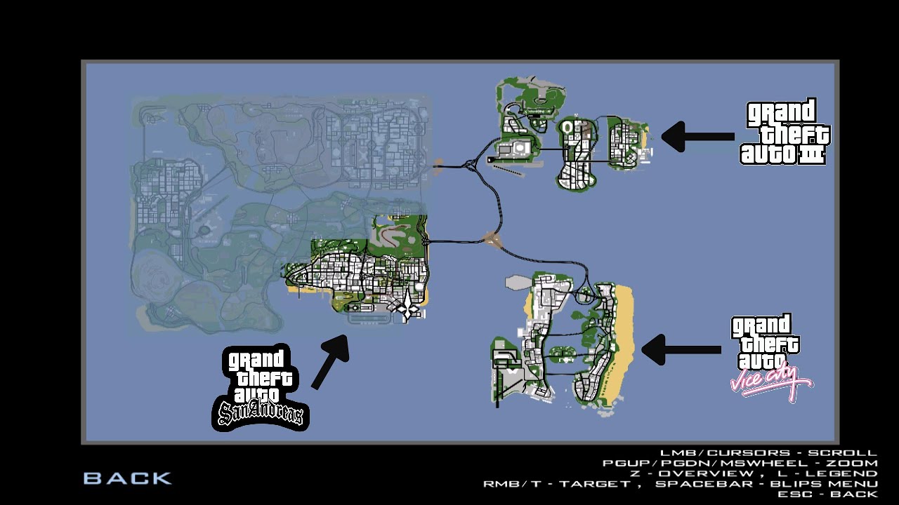 تركيب مدينة gta vc و gta 3 فى لعبة gta sa (gta mixed)