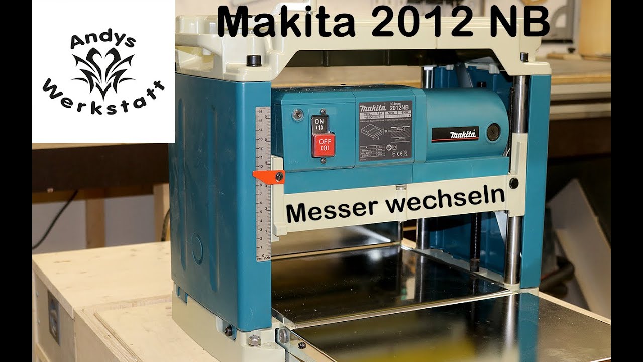 Wie geht das? Wendemesser wechseln bei Makita Dickenhobel 2012NB
