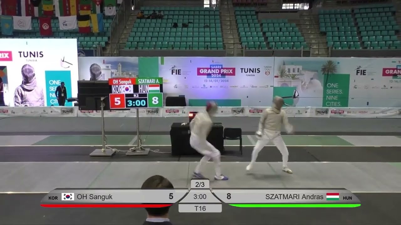 Tunis Grand Prix 2024 SMS - L16 - Oh Sanguk KOR v Andras Szatmari HUN