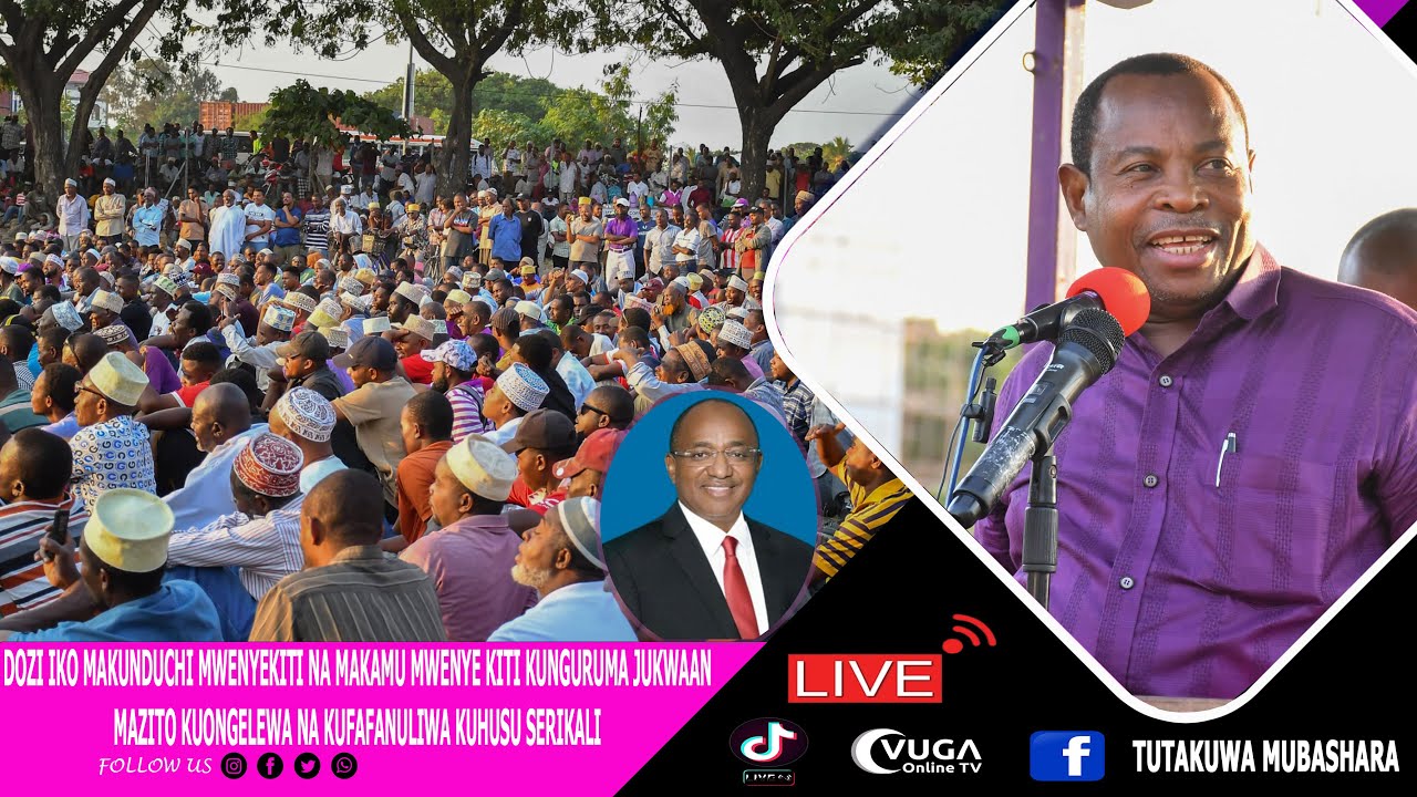 #LIVE 🔴: MKUTANO WA HADHARA WA CHAMA CHA ACT WAZALENDO MAKUNDUCHI KUSINI UNGUJA #JUSSA #OMO #ACT