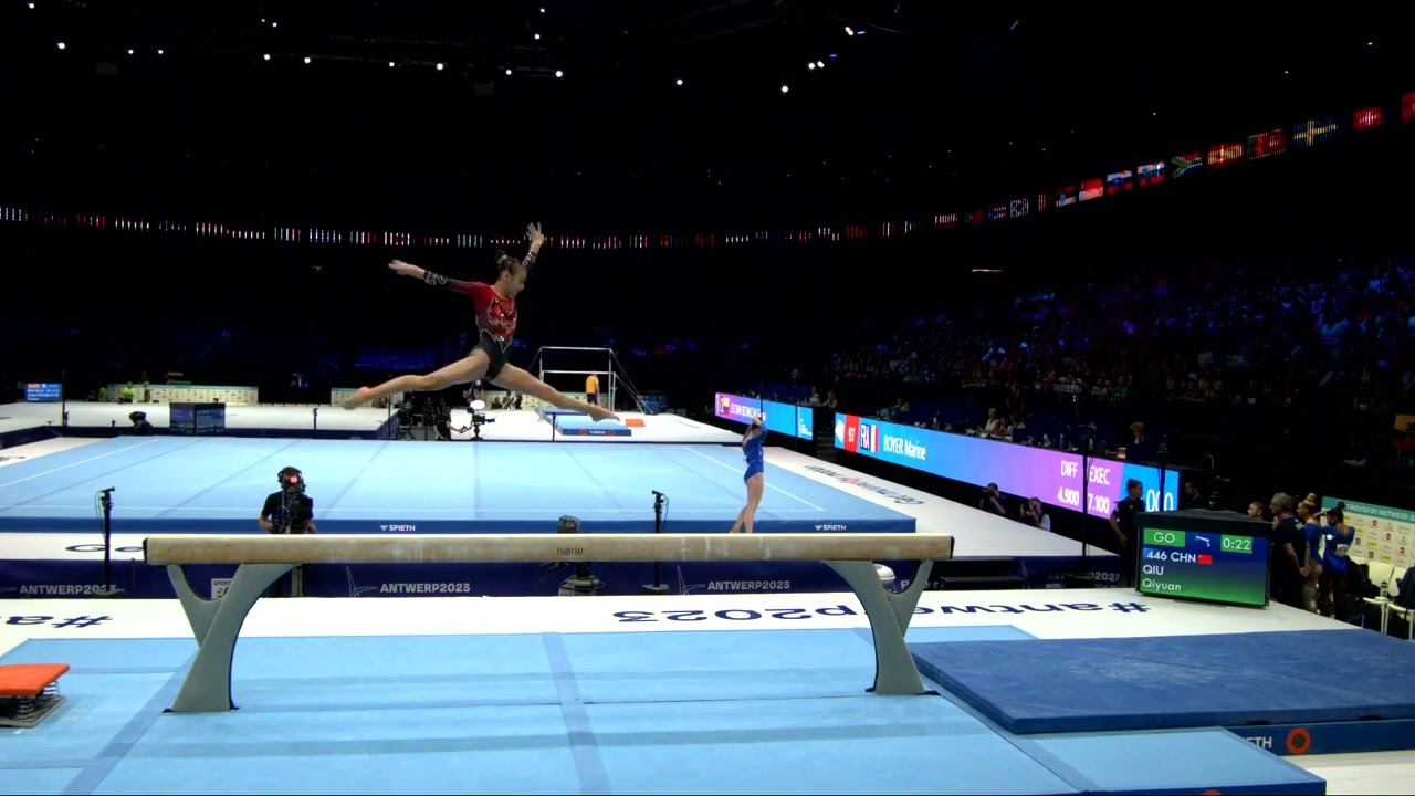 QIU Qiyuan (CHN)_2023 Artistic Worlds, Antwerp (BEL)_Qualifications_Balance Beam