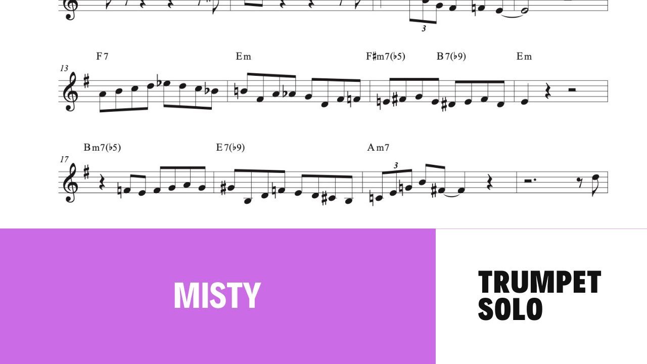 Misty - trumpet