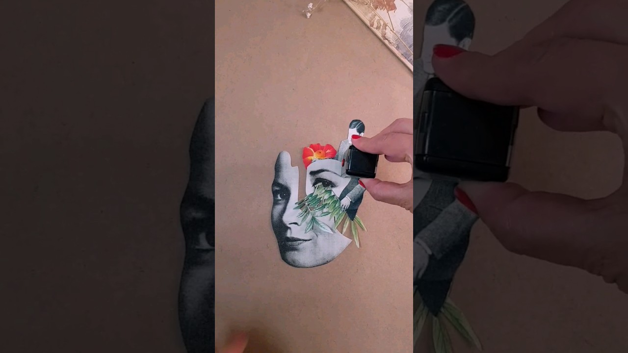 el collage es el arte de dar un nuevo significado a los recuerdos #collageart #shorts  #mixedmedia