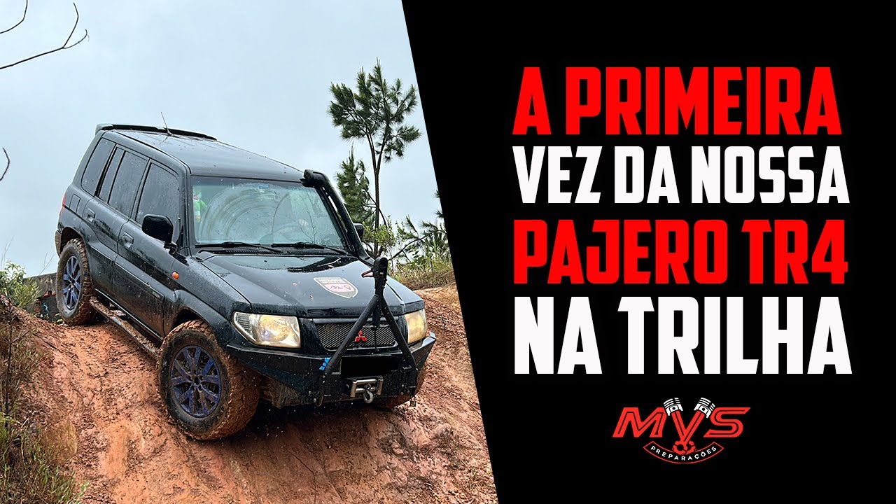 A primeira vez da nossa Pajero TR4 na trilha! Chuva, lama, frio e muita diversão!
