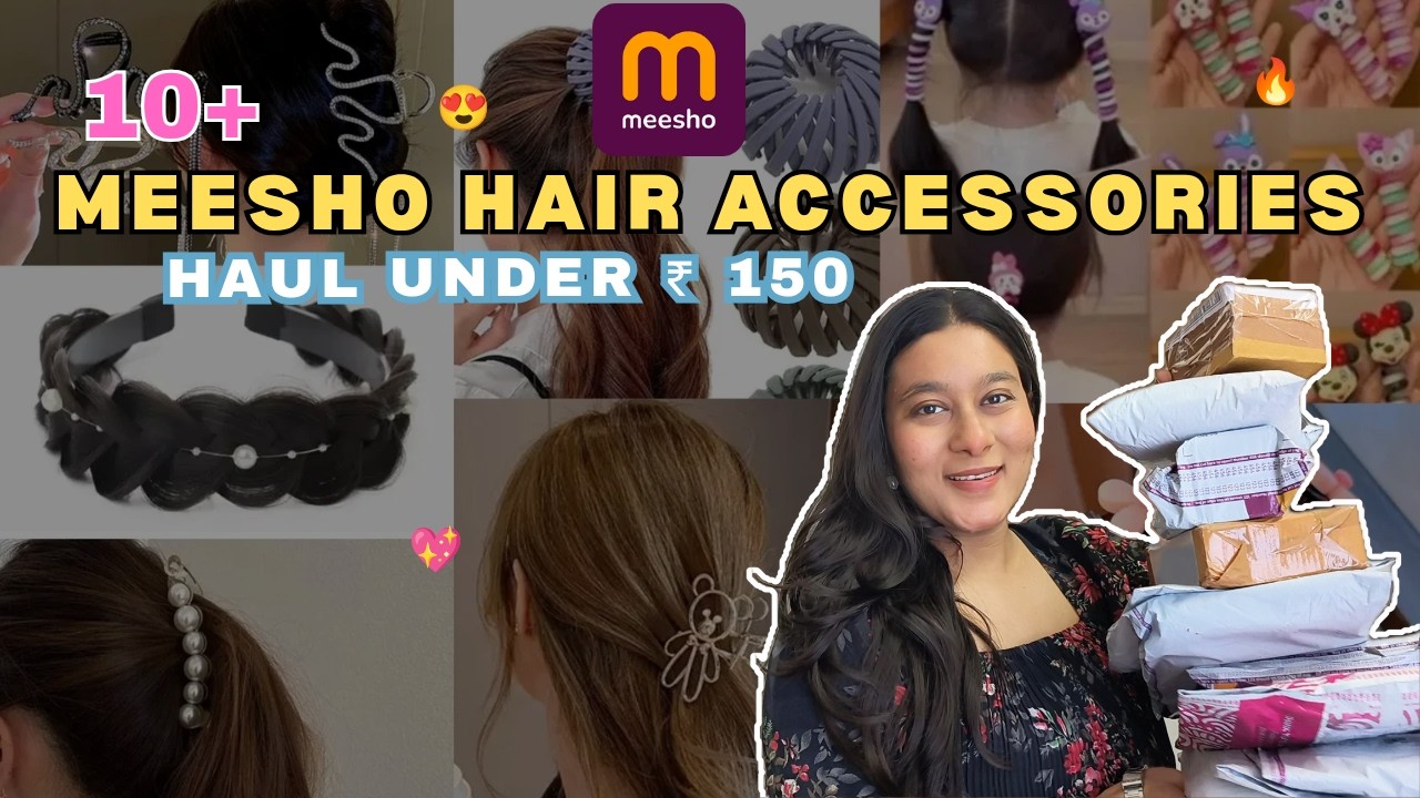 MEESHO MUST HAVE for everygirl😍| Budget hair ACCESSORIES✨ HAIR Finds Haul💖🌟