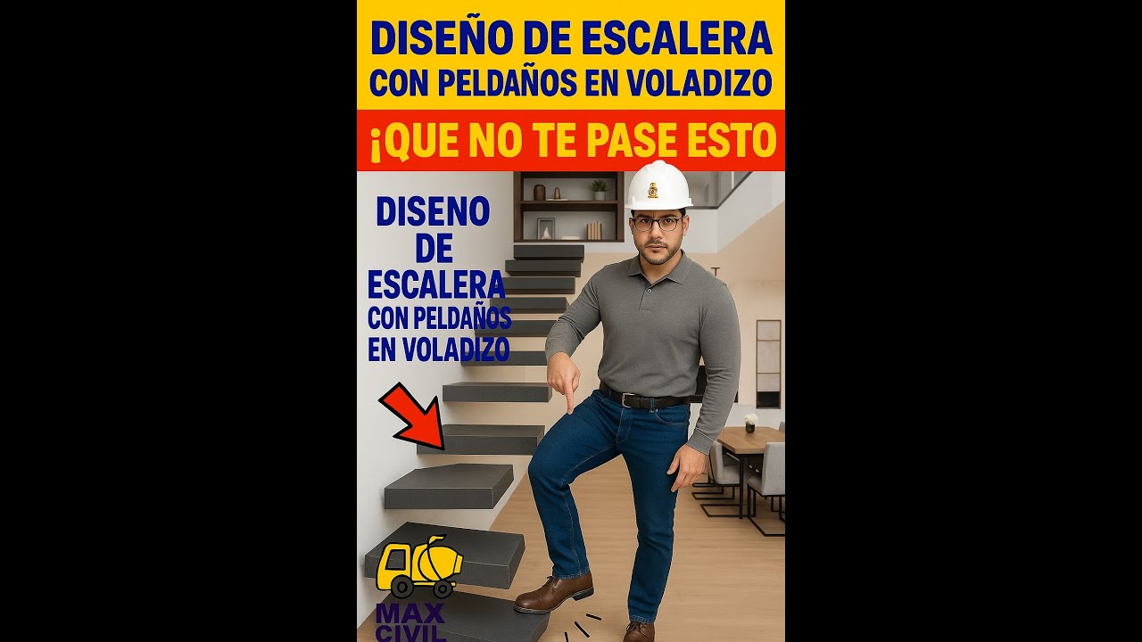 COMO DISEÑAR PELDAÑOS EN VOLADIZO