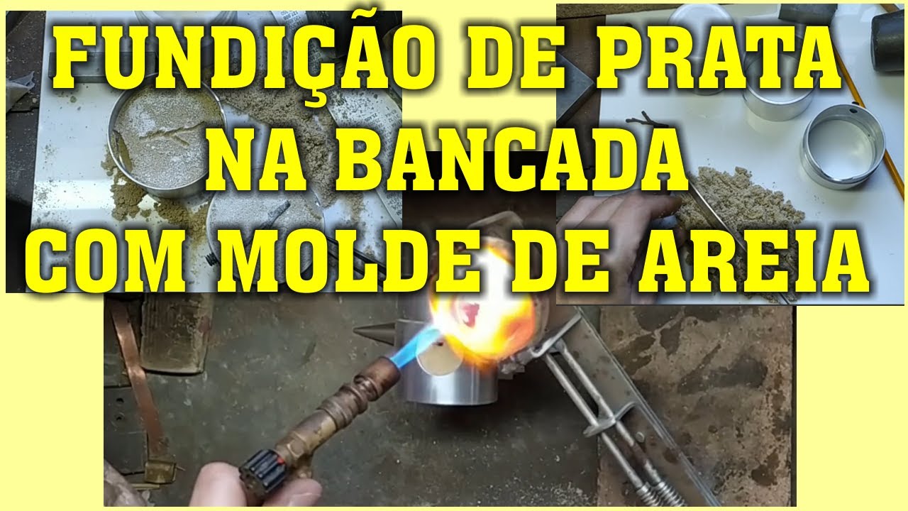 Fundição de Prata com Molde de Areia - Sandcast - Explicado Passo -a-passo