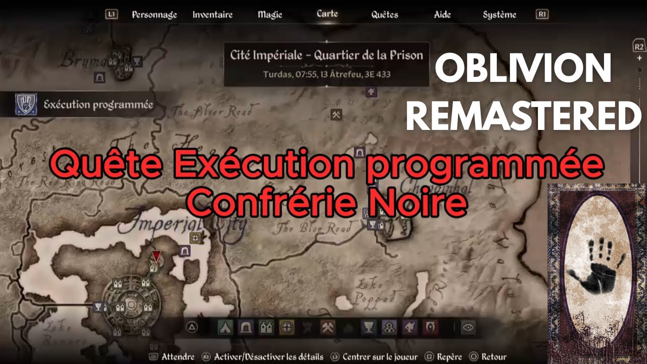 Quête Exécution Programmée Confrérie Noire : Oblivion Remastered