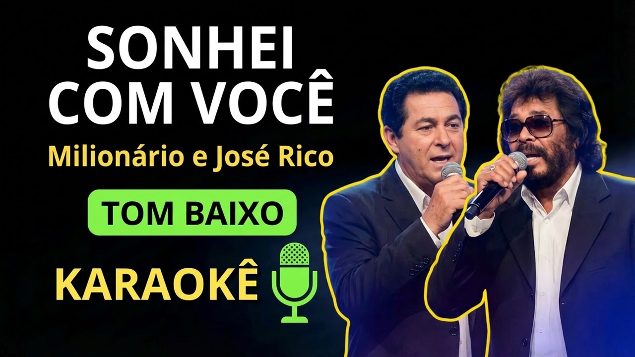 SONHEI COM VOCÊ - Milionário & José Rico (KARAOKÊ DE VIOLÃO)