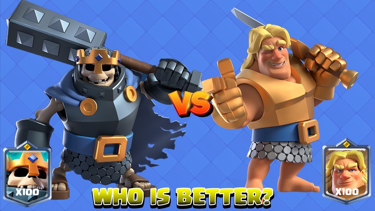 REY ESQUELETO vs CABALLERO DORADO | CUAL ES MEJOR? | 1vs1 | Royal OVS