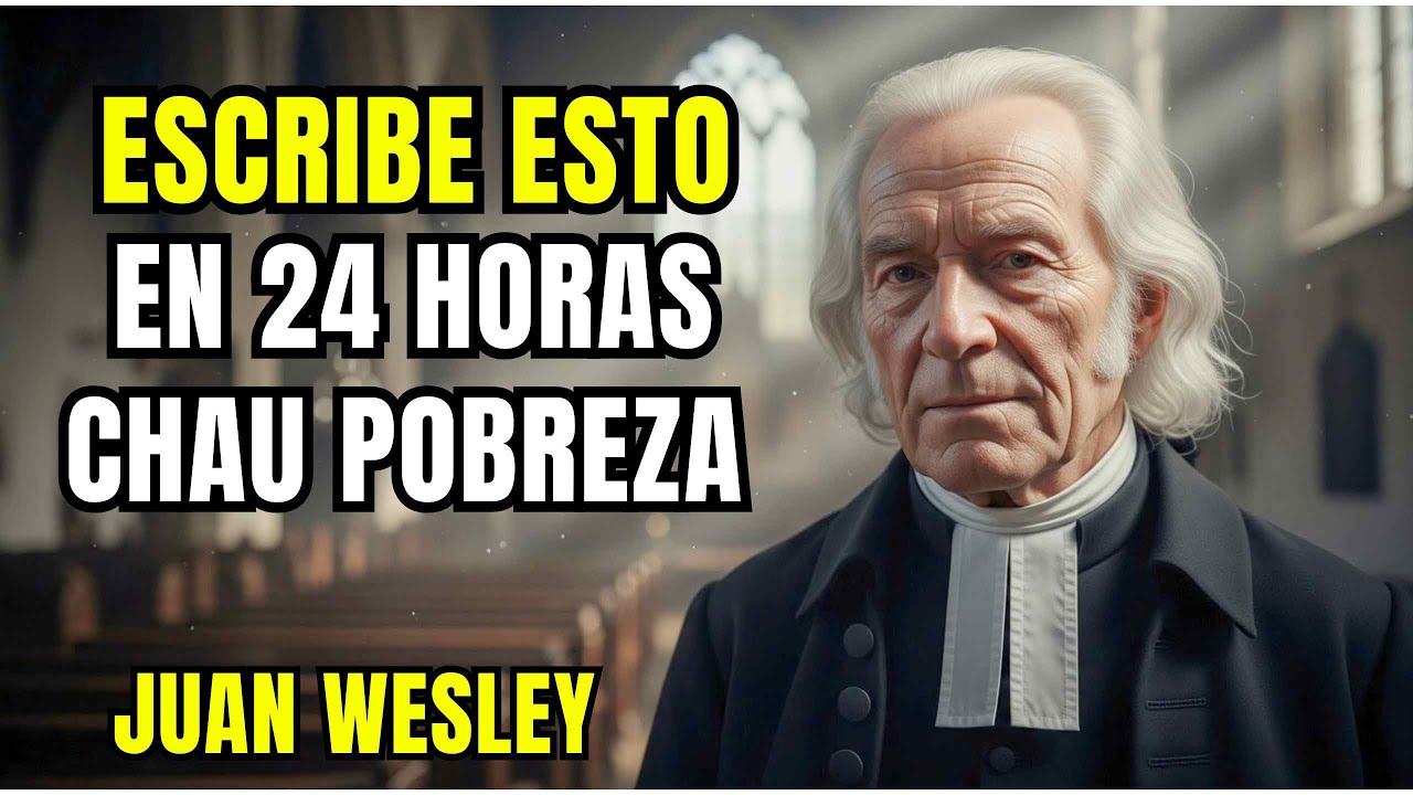 El Secreto de Juan Wesley al ESCRIBIR este SALMO para destruir la POBREZA en 24 HORAS.