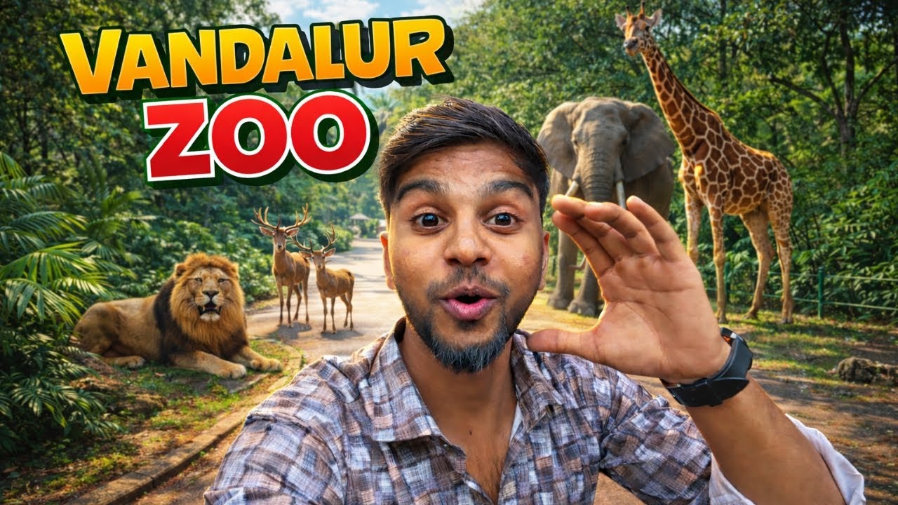 India’s Biggest Zoo? 🤯 | Vandalur Zoo Chennai | Tamil Travel Vlog