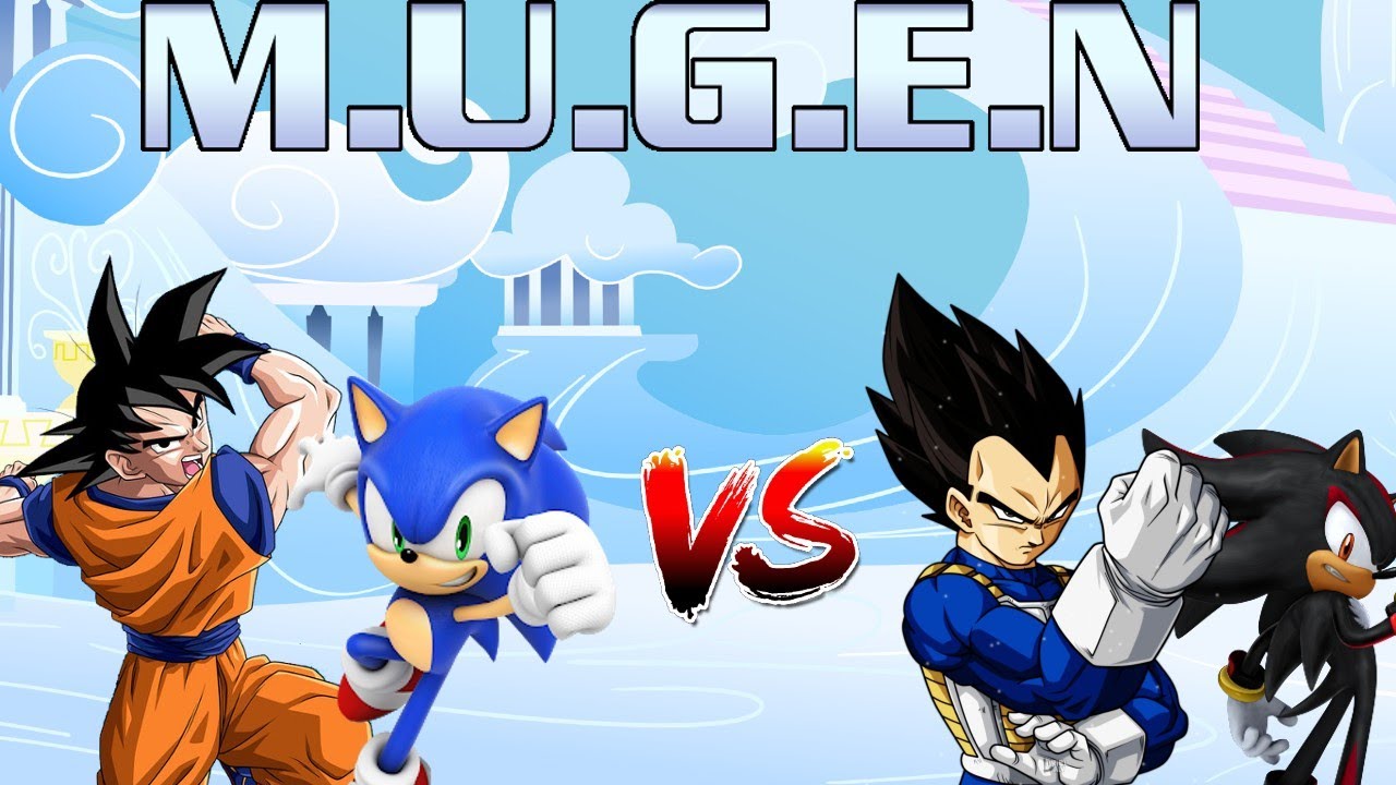 MUGEN Request 1: Sonic and Goku vs Vegeta and Shadow