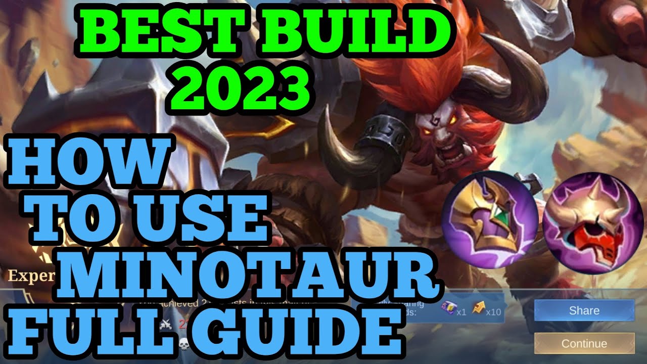 How to use Minotaur mobile legends ml guide best build 2023