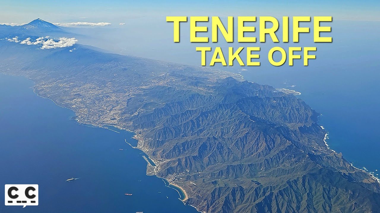 TENERIFE TAKE OFF  2025 4K