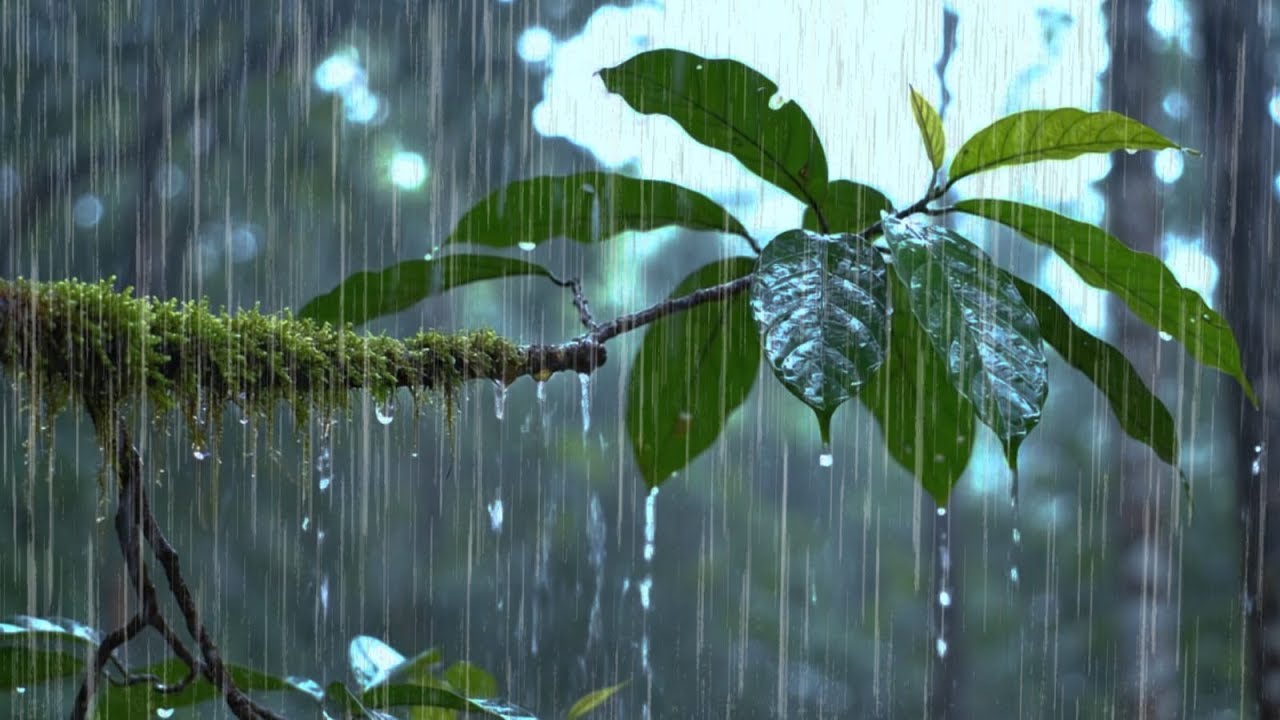 Deep Forest Rain Sounds for Sleeping Instantly 🌧️ Pure Nature Ambience, No Noise, No Music