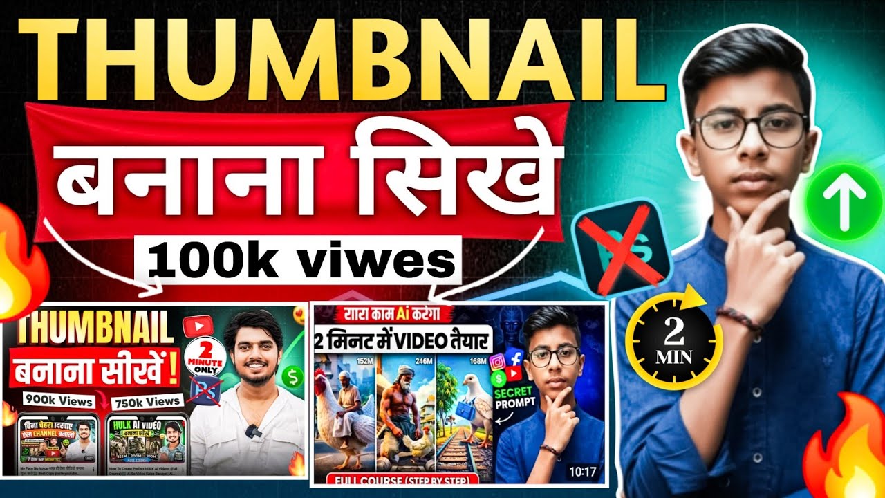 How To Make Youtube Thumbnail ||​Mere Jaisa Viral Thumbnail Banana Sikho! 🚀 (Mobile A to Z Process)