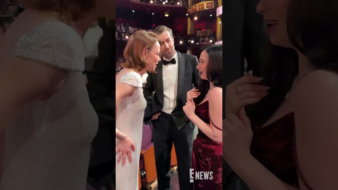 Emma Stone and Mikey Madison's #Oscars reunion deserves an easy A. ❤️&zwj;🔥 #AwardsSeason