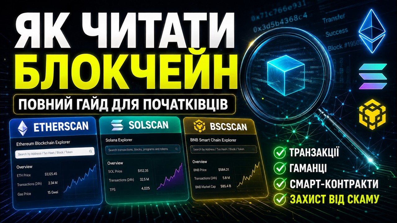 💎Як читати блокчейн: Etherscan, Solscan і BscScan для новачків💎