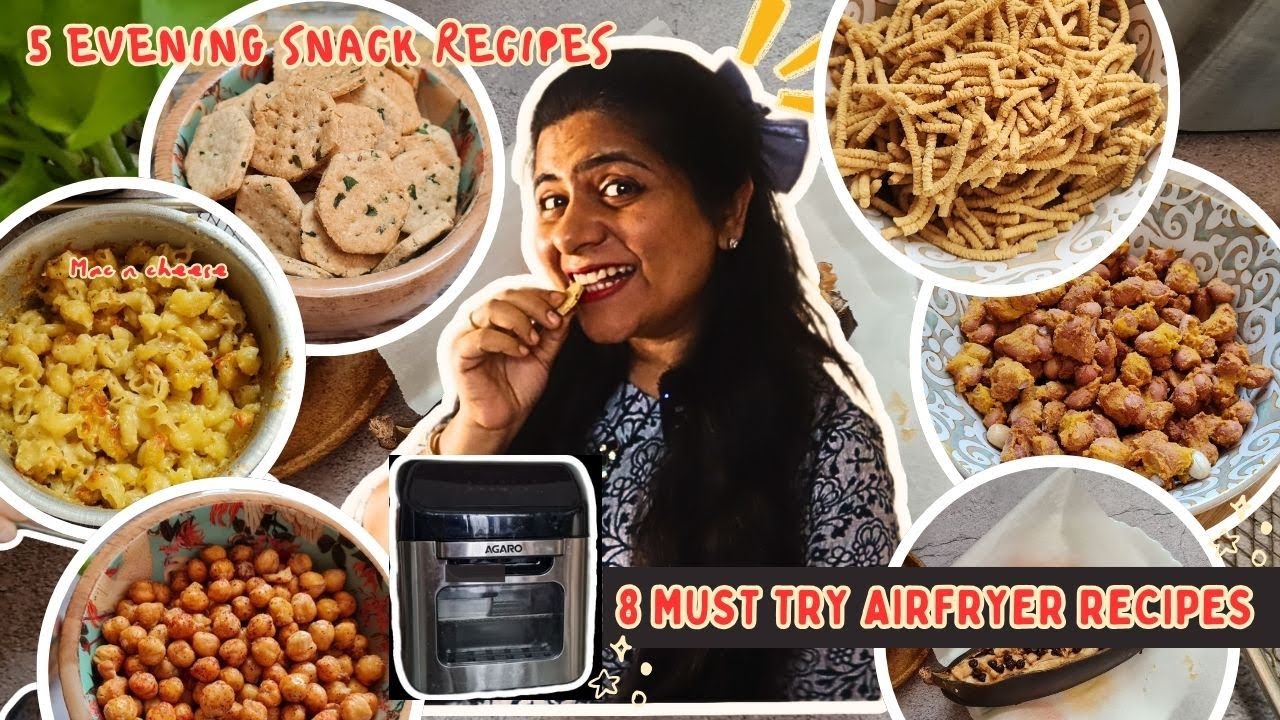 8 Must try Airfryer evening snacks | part 4 | Best recipes for healthy living |
