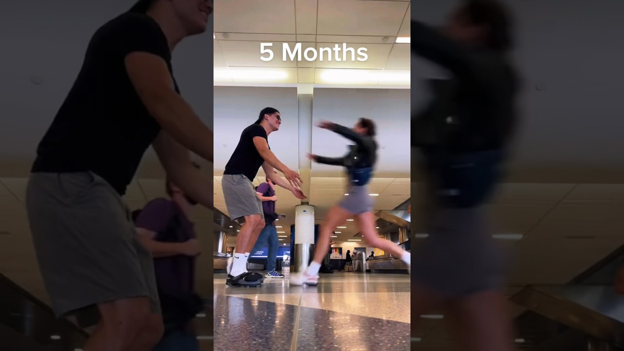 picking up GF at Airport! 1 month vs 5 months 🫶🏼