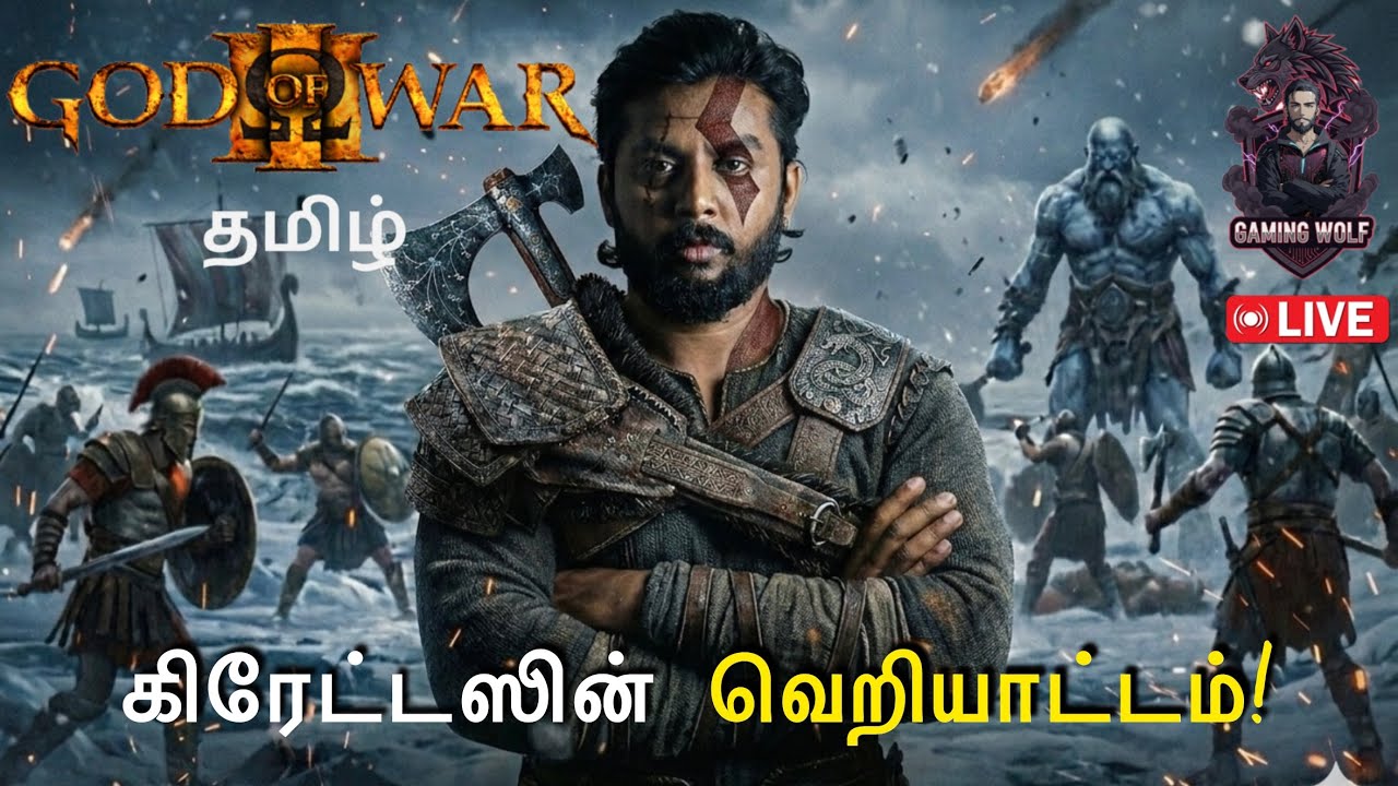 🔴Kratos is back!🪓|God of war GameplayTamil Live| PS5|Epi #02 | Gaming Wolf - Tamil