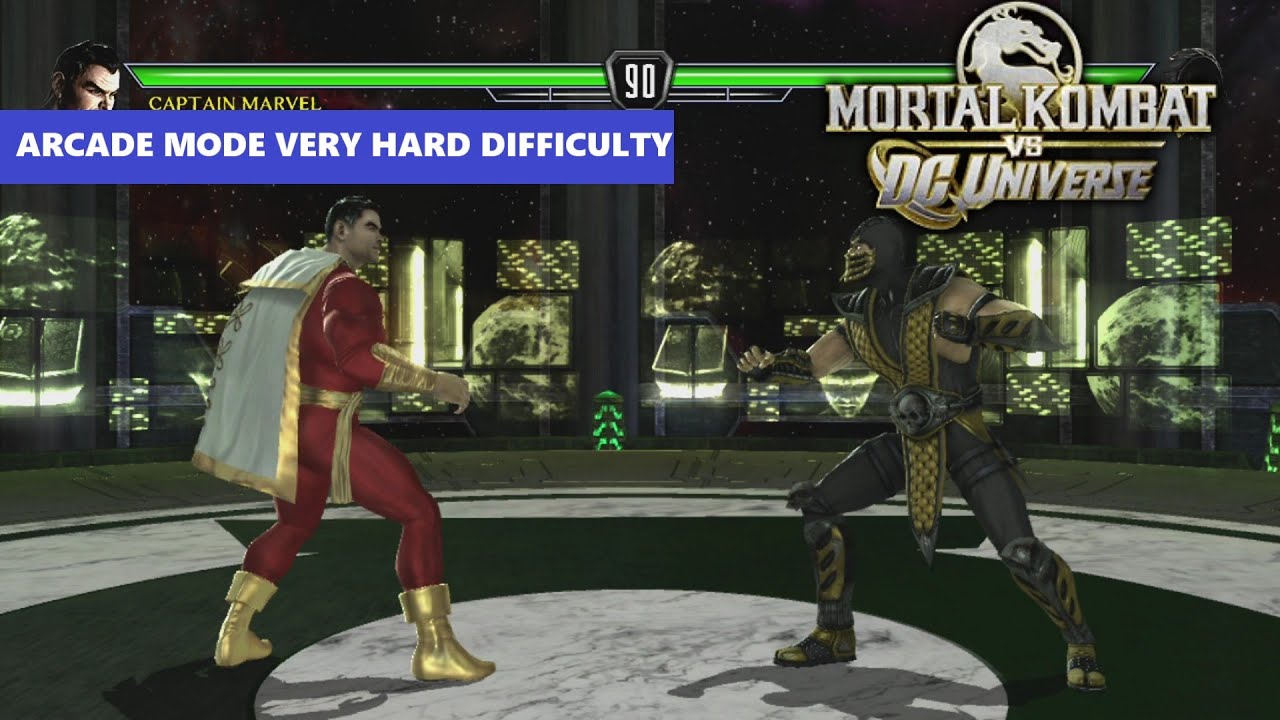 Captain Marvel's Thunder: Mortal Kombat vs DC Universe Arcade Mode on Very Hard Difficulty