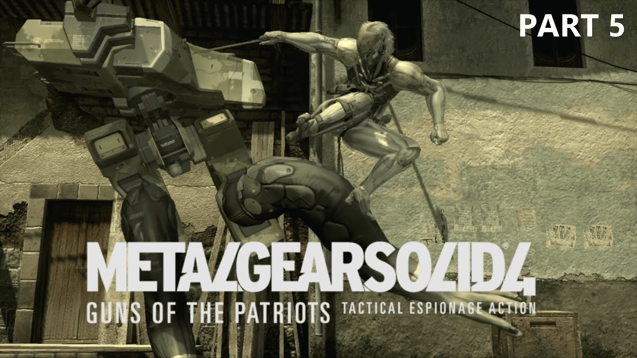 Metal Gear Solid 4: Guns of the Patriots – Part 5 Raiden Returns (No Commentary Walkthrough)
