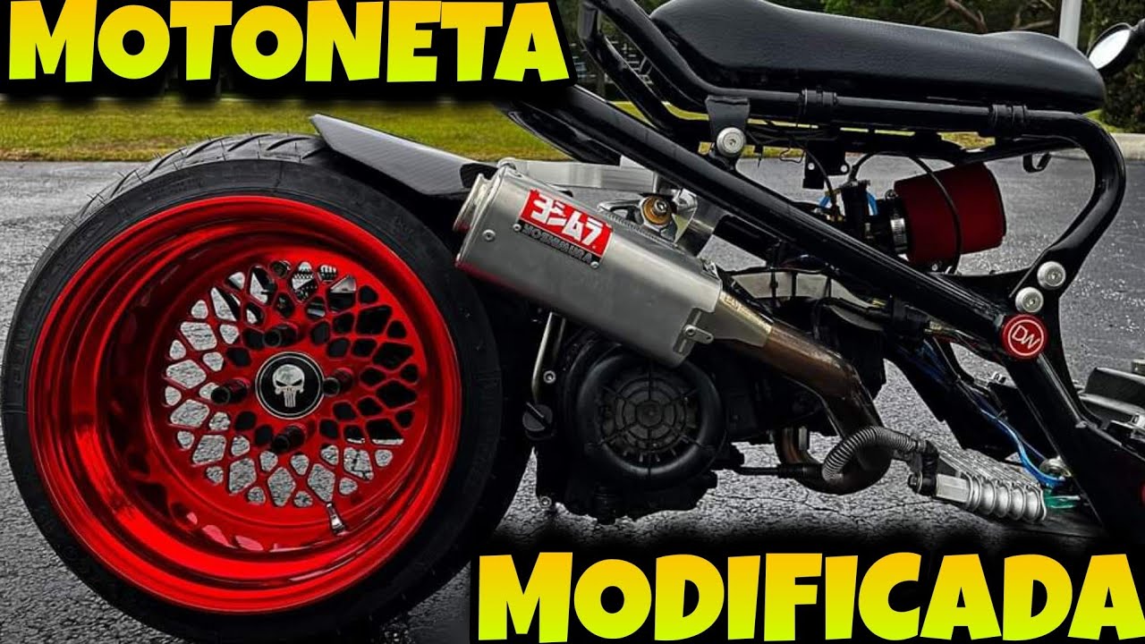 MOTONETA MODIFICADA estilo ruckus, motor, transmisión, escape, rines / Scooter Pasola #pistonbikers