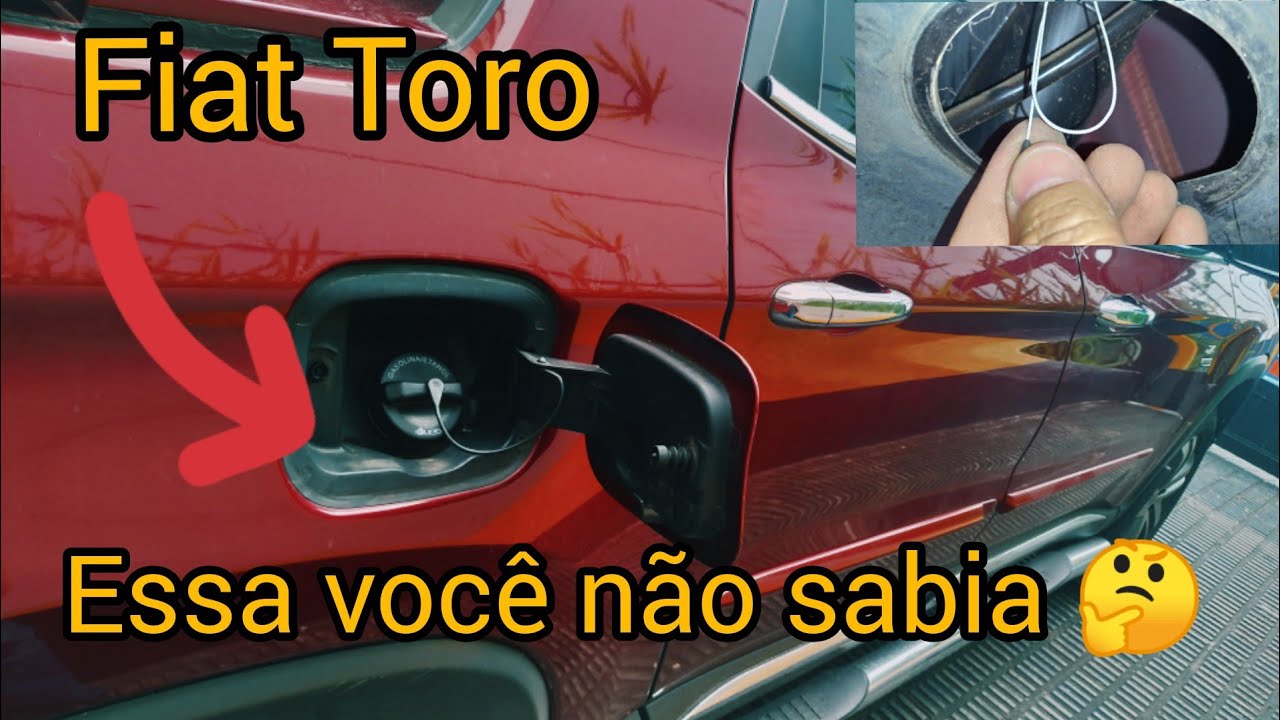 Fiat Toro Como abrir a Tampa do combustível em caso de  emergência 😎