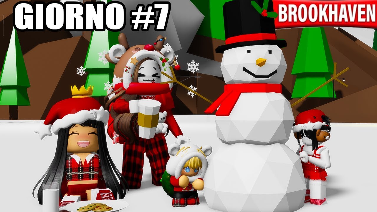 7 GIORNI DI VANCANZE INVERNALI CON I BAMBINI SU BROOKHAVEN ROBLOX!