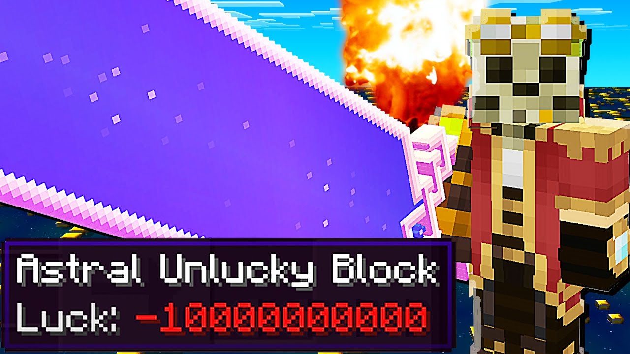 NAJBARDZIEJ PRZEKLĘTY WYŚCIG LUCKY BLOCK w MINECRAFT (Luck -100)