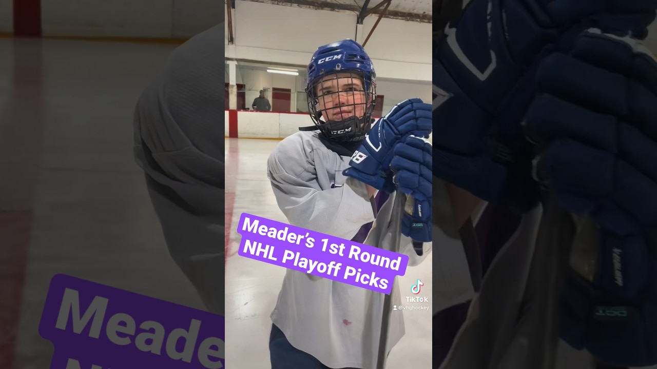 U13 Hockey Player Gives his 1st Round NHL Playoffs &lsquo;23 Picks #hockeyvideos #nhlplayoffs #nhlshorts
