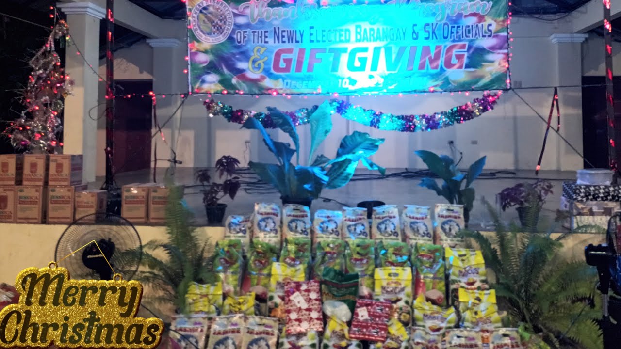 Gift Giving and Thanks Giving | SK Officials and R.I.C RESURRECCION Dancer's
