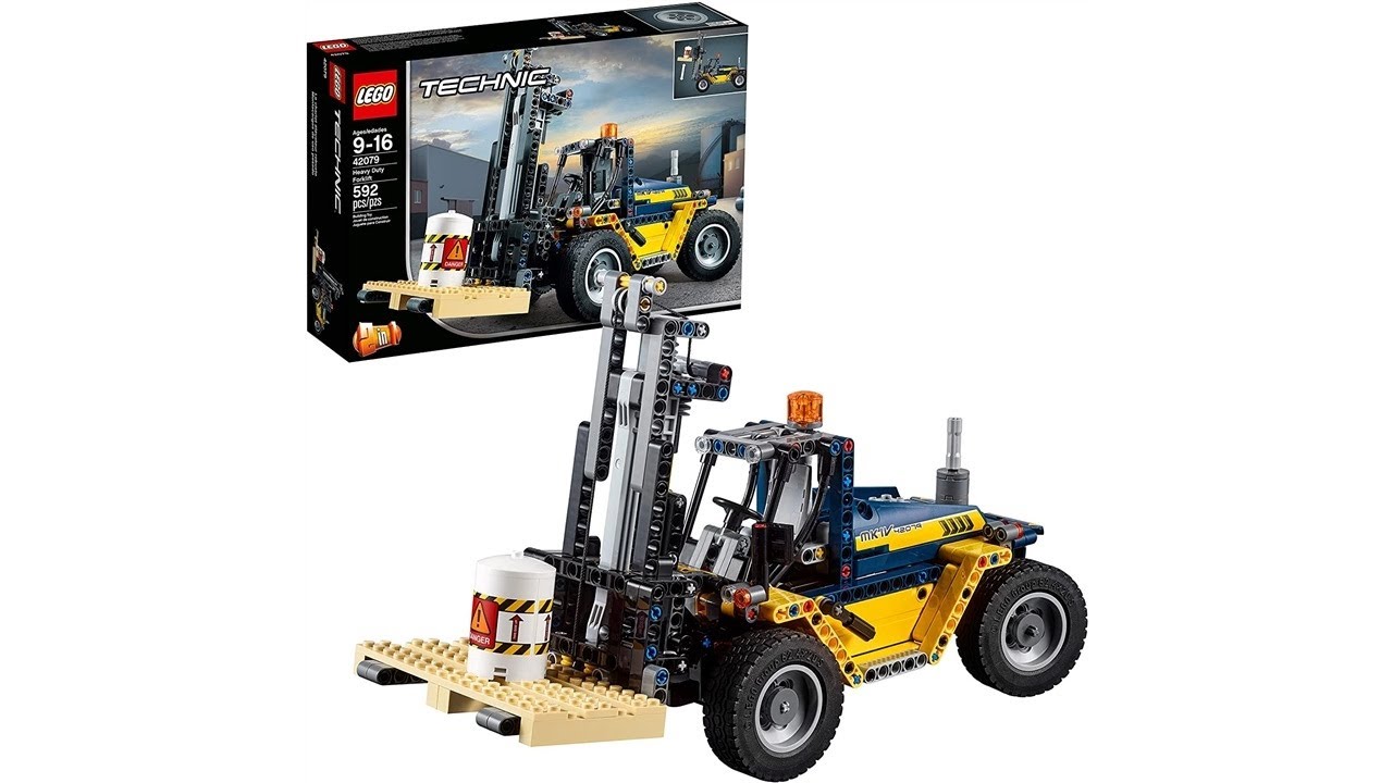 LEGO Technic Heavy Duty Forklift 42079 Building Kit (592 Pieces)