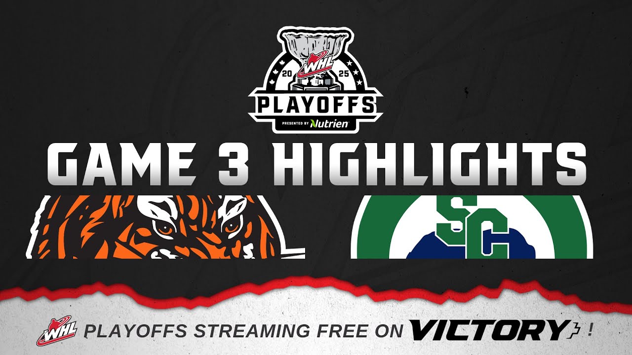Medicine Hat Tigers at Swift Current Broncos — Game 3 | 2025 WHL Playoffs Highlights.