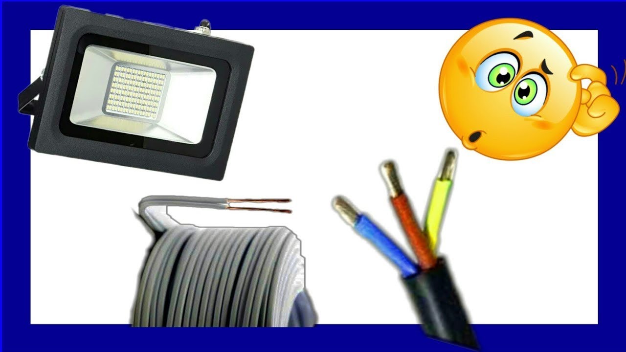 como conectar  un reflector de tres cables 2021