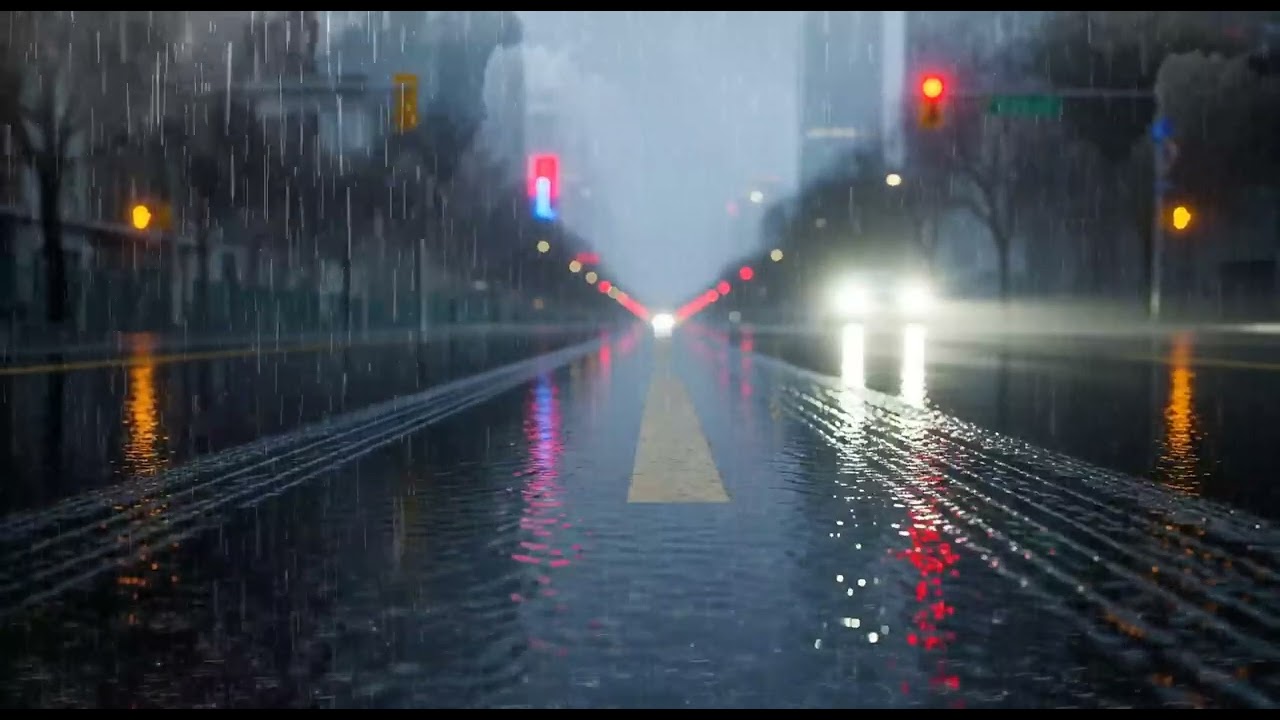 Calm All Night ⚡ Heavy Rain & Thunder Rumble