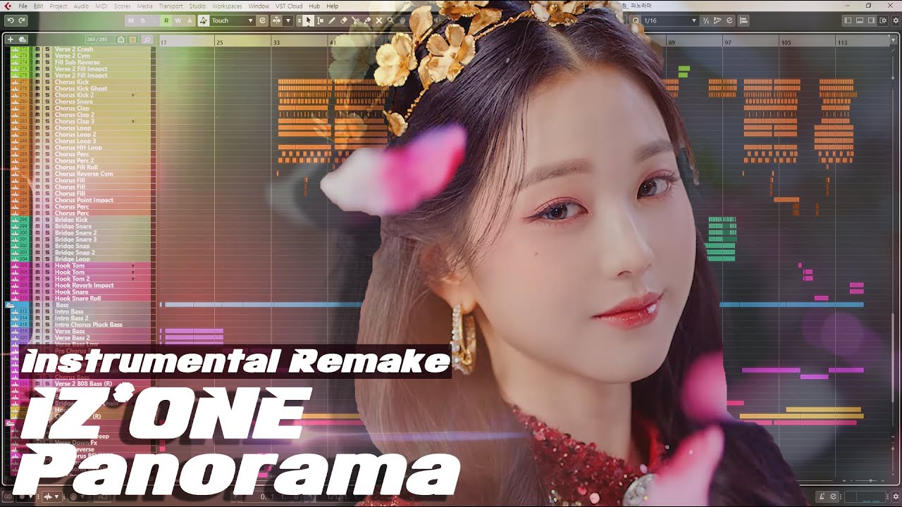 IZ*ONE (아이즈원) - Panorama Instrumental Remake Copy / 아이즈원 파노라마 INST MR karaoke 미디 카피