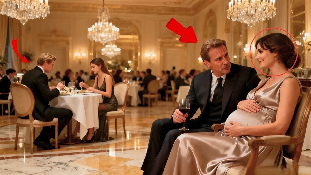 Multimillonario cenando con amante: se paraliza al ver a su ex embarazada junto a un CEO podero