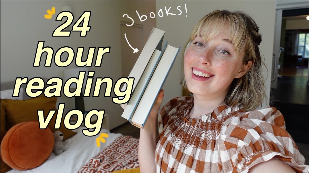 I read 3 books in 24 hours to cure my mental health (24 hour reading vlog!)