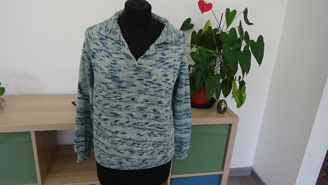 PULL FEMME COL POLO