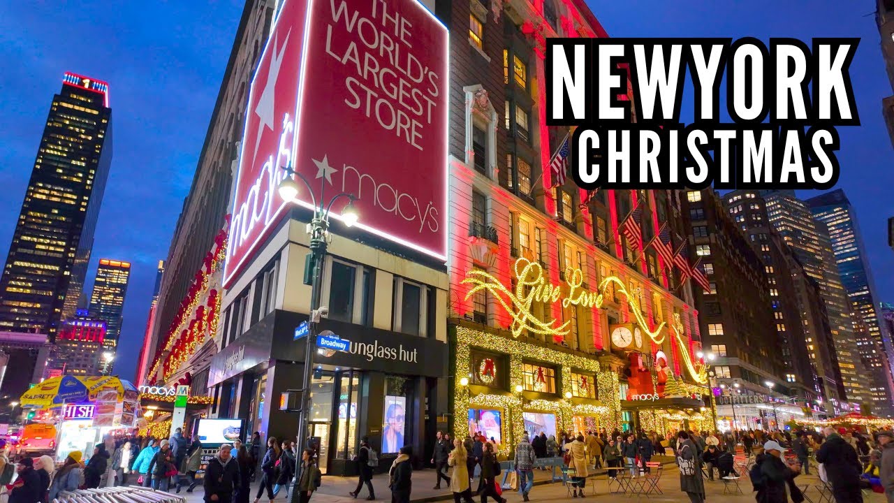 Christmas In New York 🎄 Macy's Holiday Windows ✨ Tiffany FIFTH AVENUE 🎅 Christmas Decorations NYC