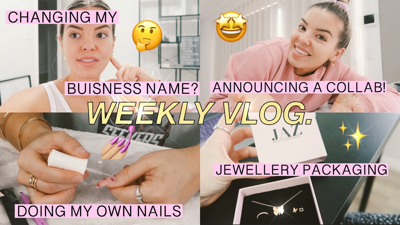 WEEKLY VLOG 🎬 ANNOUNCING A COLLAB 😱😍 DOING MY OWN NAILS 💅🏼 CHANGING MY NAME 😩 JAZ HAND