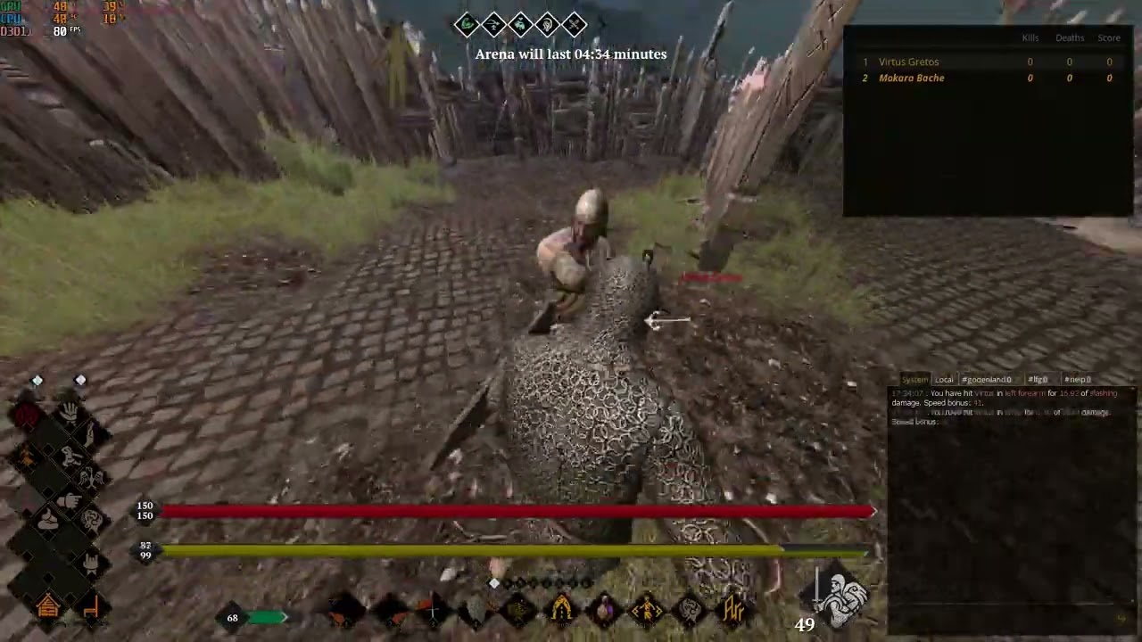 Life is Feudal MMO LTG swordman class arena compilation (last patch on swordman totaly nerf)